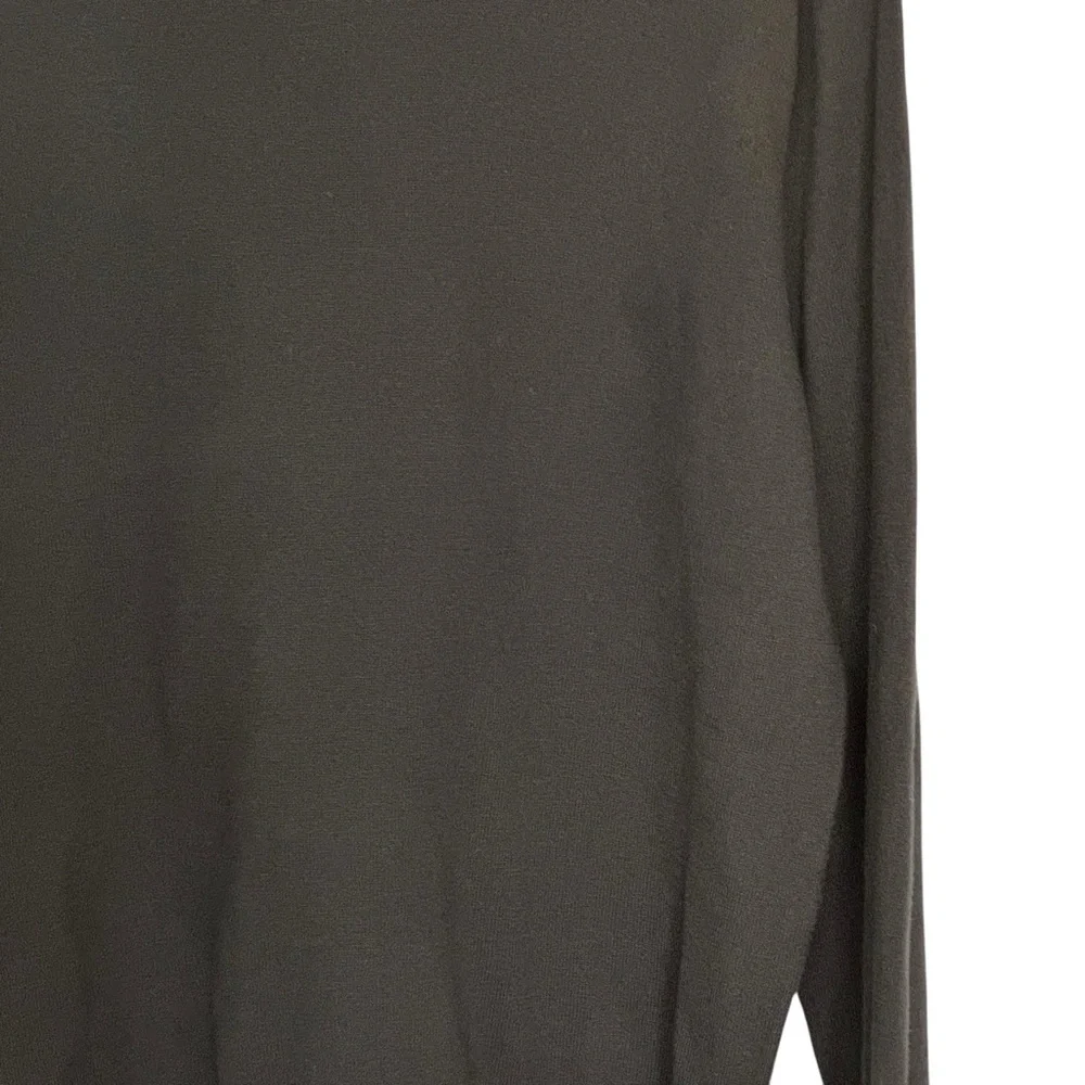 J Crew Fact Large Black Harbor Cotton Cotton/Nylon/Merino Wool Crew Neck Sweater